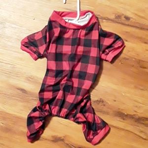 Buffalo print doggie pajamas 🐾